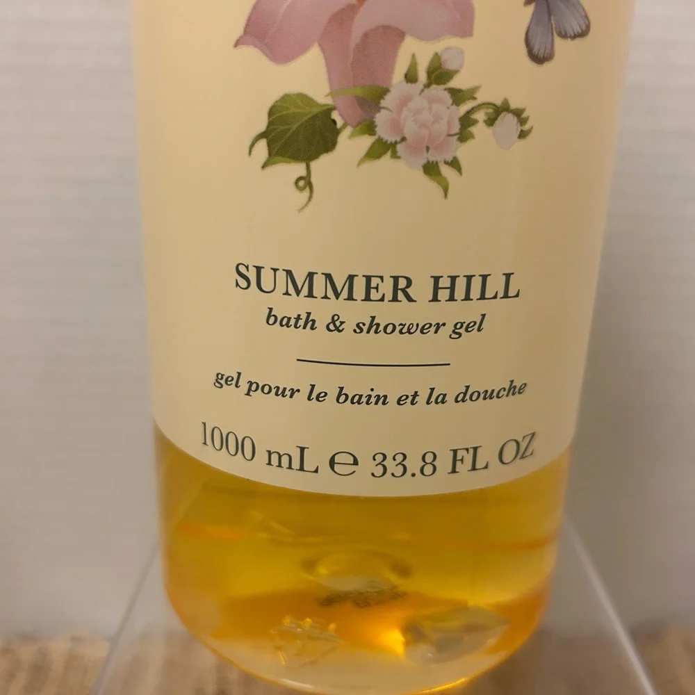 Crabtree & Evelyn Summer Hill Bath & Shower Gel With Pump 33.8 FL OZ  NEW